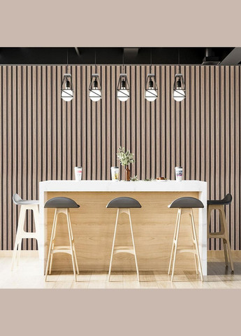 Рельс декоративный PS серо-коричневый 2900х120х12мм SW-00001744 Sticker Wall (330018184)