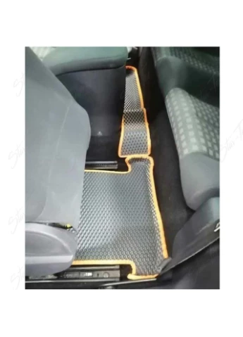 Комплект ковриков в салон на Renault Megane II (2002 - 2009) кабриолет EVA/Ромб Серый + Серый Star-Tex (385121195)