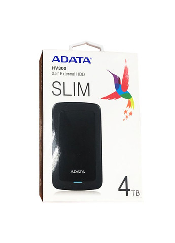 Зовнішній жорсткий диск PHD External 2.5'' USB 3.1 DashDrive Durable HV300 4TB Black (AHV300-4TU31-CBK) ADATA HV 300 (358930810)
