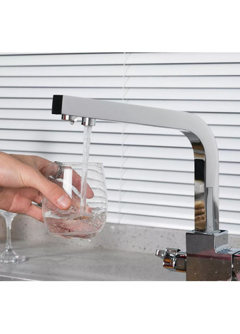 Змішувач для кухні з підключенням фільтра питної води A4309, хром FAOP (371882330)