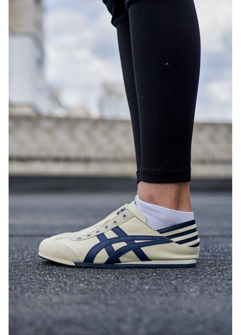 Цветные демисезонные кроссовки мужские asics onitsuka tiger mexico 66 slip on paraty cream navy асикс онитцука тайгер No Brand