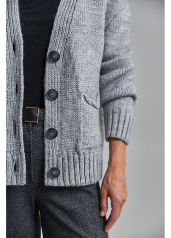 Серый демисезонный кардиган Triko Bakh