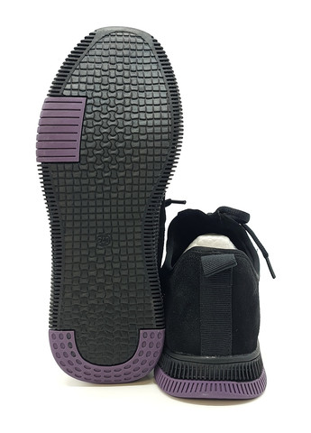 Чорні всесезонні жіночі кросівки чорні замшеві l-10-18 24,5 см (р) Lonza