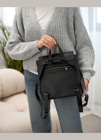 Жіночий рюкзак на два відділення з плечовим ременем чорний «Клоді» WeLassie (307286866)