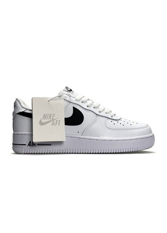 Кроссовки женские Nike No Brand Air Force 1 W White Black белые демисезоны (361020341)