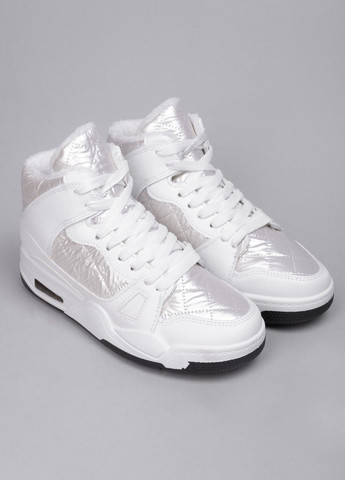 Белые дутики женские к715-1 белые зимние 338794 Power со шнурками