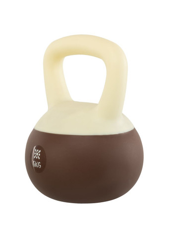 Гиря м'яка SOFT KETTLEBELL LB7012-6 6кг (верх-PVC, наповнювач-пісок, білий-коричневий) Bloom (361440117)