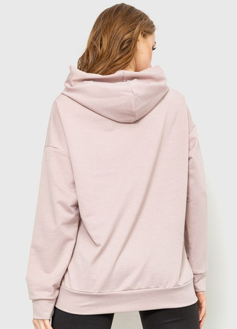 Худи женский двухнитка светло-бежевый однотонный размер 44-46 (sku_102R282) Ager (316226322)