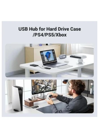 Концентратор (15548) Ugreen USB 3.0 to 4xUSB 3.2 Gen1 CM653 black (397097936)