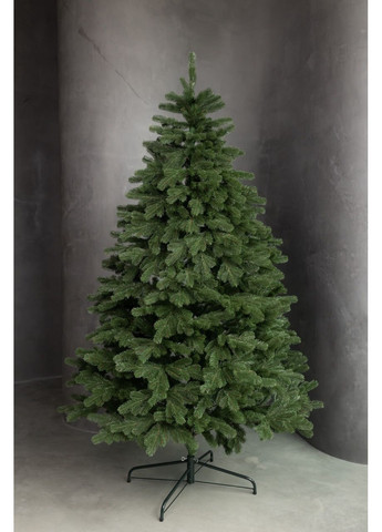 Елка искусственная литая ЭЛИТ Зеленая 2.32 м с металлической подставкой на 30% пышнее, модель 2025 года Yalunka Tobi Еліт (355803991)