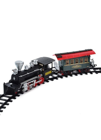 Дитяча залізниця Classic Train зі світлом звуком пором довжина колій 650 см Чорний Mhz (363831042)