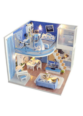 Румбокс Будинок у стилі Лофт Зіркове небо мрії DIY House Dream Starry Sky Loft 3Д конструктор TD-39 + купол No Brand (362452861)