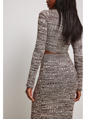 Топ демісезон,коричневий в візерунки, NA-KD (283310680)