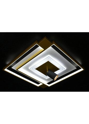 Люстра светодиодная потолочная LED светильник для квартиры на потолок лэд с пультом 26852 Золото 15х50х50 см. Sunnysky (324396015)