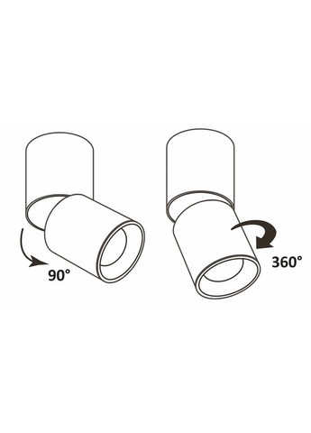 Точковий світильник 314246 Nixa GU10 1x10W IP20 BK (014384) Goldlux (361312313)