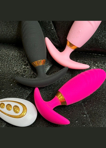 Вібро пробка з пультом анальна пробка з вібрацією чорна втулка для анала затичка для анального сексу No Brand (341309885)