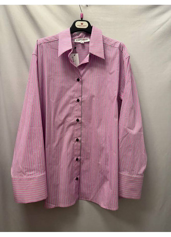 Розовая блуза розовая полоска mkks7657 KAPTSOVA