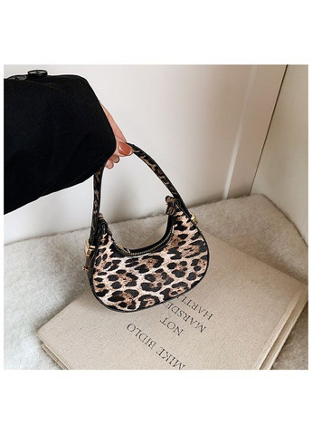 Жіноча маленька сумка багет 10641 леопардова No Brand (366871908)