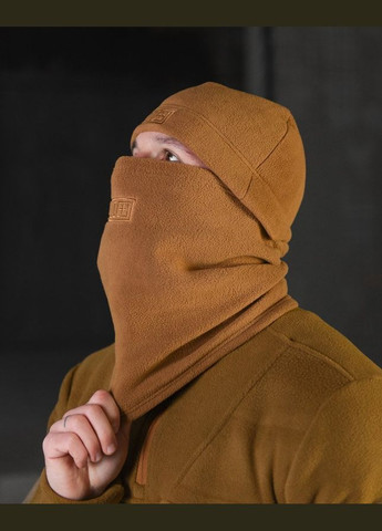 Мужской зимний комплект шапка+баф 5.11 койот No Brand (314464694)