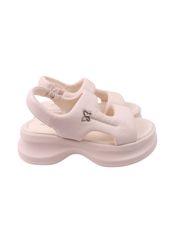 Босоніжки жіночі молочні натуральна шкіра Berisstini 355-25LBC (316226520)