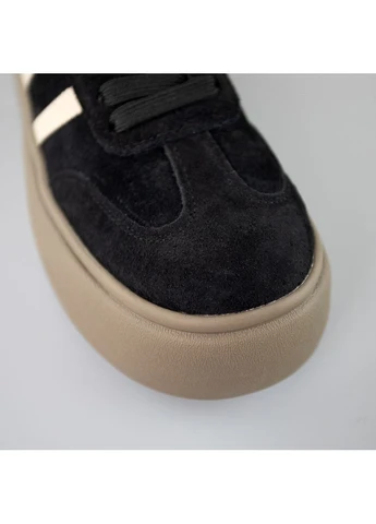 Черные женские кеды замшевые черные демисезонные базовые seli 4S Shoes