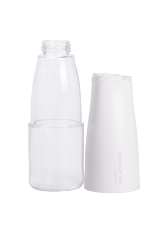 Пляшка для олії та оцту 500 мл з гравітаційною кришкою, білий Yiwu (341329545)