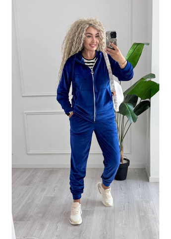 Спортивний костюм з велюру з капюшоном та змійкою DK/DL Мода без кордонів (353827601)