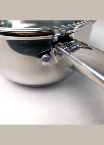 Ковш 1л из нержавеющей стали с крышкой с многослойным дном Gourmet Ardesto (303209797)