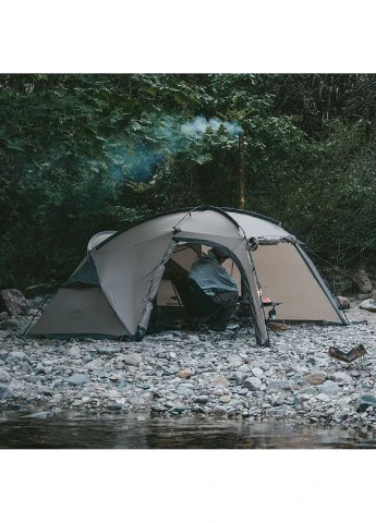Намет двомісний з великим тамбуром та навісом Shandi CNK2300ZP017, сірий Naturehike (382901258)