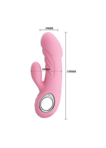 Вібратор Pretty Love Ansel рожевий стимулятор для жінок інтимна стимуляція та масаж LyBaile (363041370)