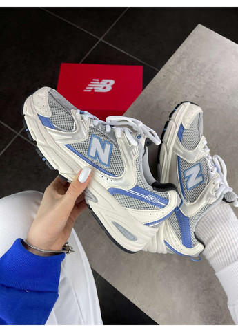 Кроссовки New Balance 530 Steel Blue MR530KC Нью Беланс 530 No Brand белые демисезоны (366195175)