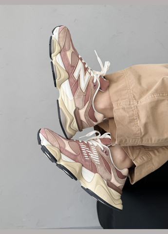 Кроссовки женские New Balance 9060 Brown/Caramel | Нью Беланс 9060 коричневые No Brand коричневые демисезоны (340116922)