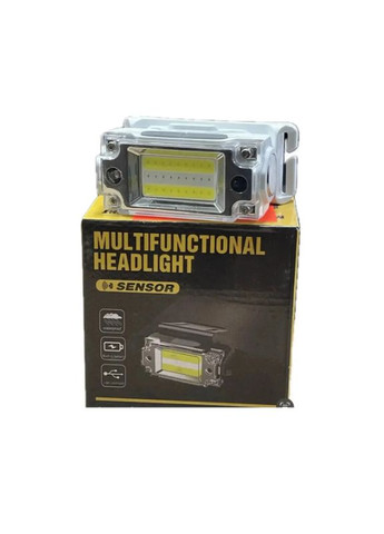 Налобний ліхтар багатофункціональний T133 із сенсором вбудованим акумулятором і USB зарядкою Bailong (364684890)