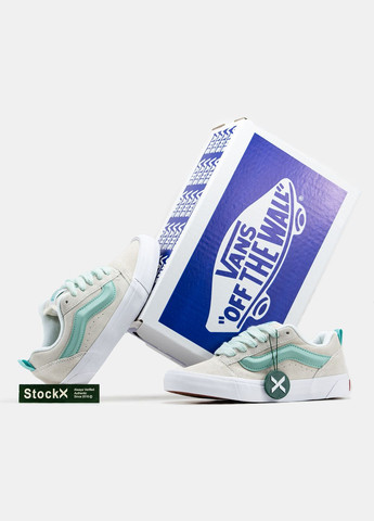 Кросівки жіночі Vans KNU Skool grey blue | Ванс КНУ Скул сірі сині No Brand сірі демісезони (315683560)