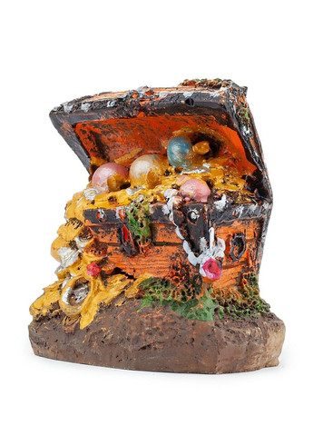 Аквариумный декор – сундук с пузырьками, 5,5см Happet (360245371)