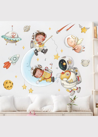 Наклейки в дитячу Космос для дітей (лист 60 х 90 см) Б365-2 TKYLQ-AB No Brand (302242934)