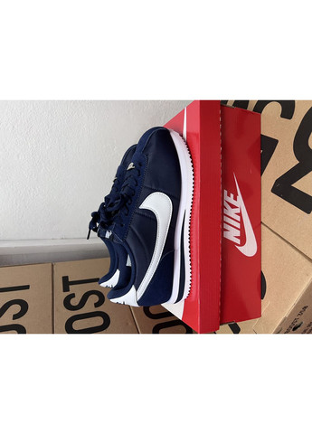 КРОСІВКИ ЖІНОЧІ NIKE CORTEZ BLUE WHITE НАЙК КОРТЕЗ No Brand білі демісезони (368855801)