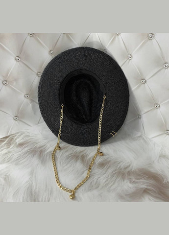 Летняя плетеная шляпа Федора с цепью и булавкой ONELOVE No Brand (293815340)