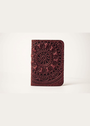 Обложка для ID паспорта "Мандала" бордовый (09М-Бор) Гранд Презент (278259401)
