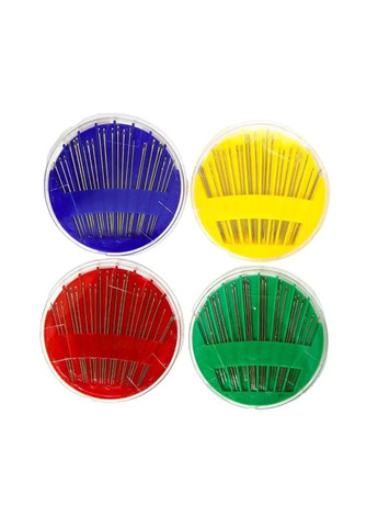 Голки Набір сталевих швейних голок для ремонту одягу, вишивання бісером, нитками, стрічками, гладдю в коробці мікс No Brand (334342834)