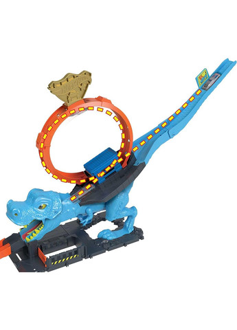 Трек Хот Вілс Сіті Небезпечні істоти Полювання Тиранозавра Оригінал City T-Rex Chomp Down Hot Wheels (365251411)