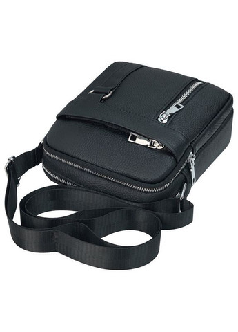 Сумка барсетка чоловіча з натуральної шкіри маленька Qvant 6614 - Чорна Tiding Барсетка (366889786)