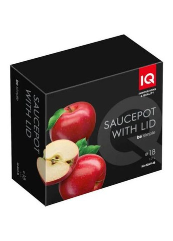 Кастрюля Be Simple 1.7 л Black (-2049-18) IQ (335879170)