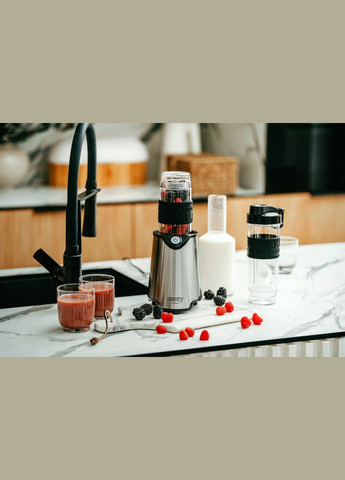 Фітнес-блендер CR 4069 inox 500Вт/ 1 швидк./ 2 скляні пляшки 570 мл, 400 мл Camry (347174870)