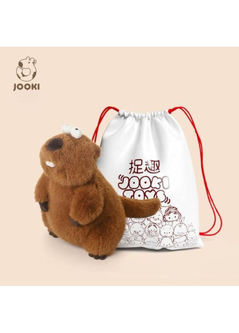 Мягкая плюшевая игрушка Jooki Marmot Бабак с забавными зубами, Коричневый арт 1502 29 см No Brand (370080554)