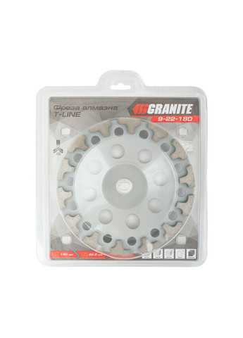 Фреза алмазна торцева для каменю GM T-LINE 180х22.2 мм 8300 об/хв (9-22-180) Granite (322704643)