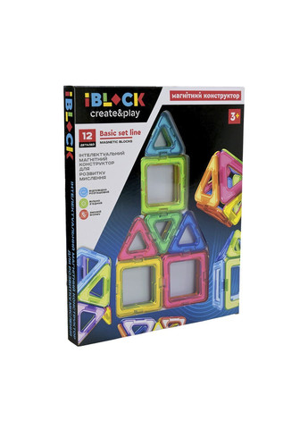 Магнітний конструктор колір різнокольоровий CB-00287855 Iblock (368500859)