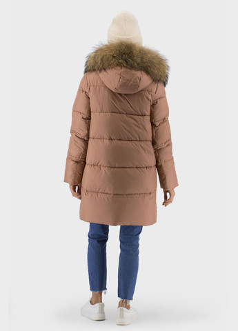 Теракотовий зимній Пуховик No Brand