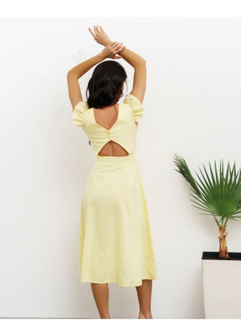 Жовтий повсякденний сукня 12803 жовтий ISSA PLUS