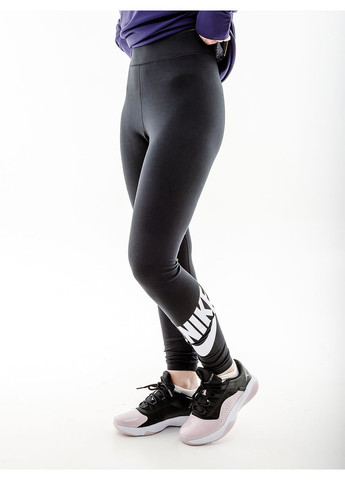 Черные демисезонные женские леггинсы hr tight черный Nike